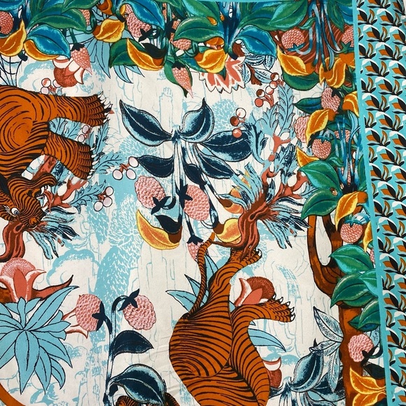 Diane Von Furstenberg Jella Silk Square Scarf NWOT - Picture 8 of 8